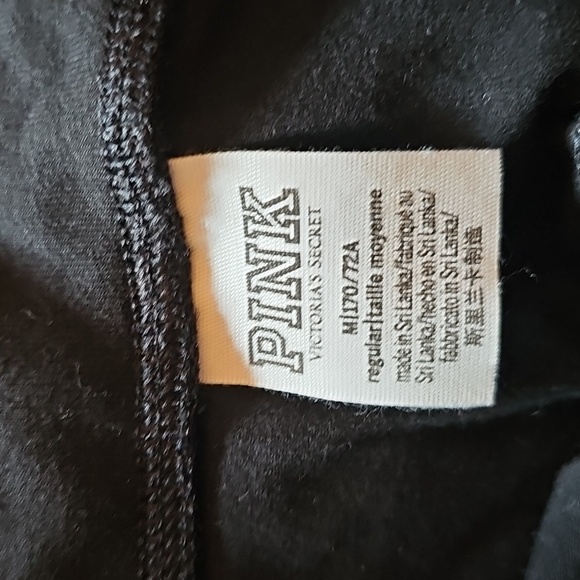 PINK Victoria's Secret Black Leggings Size M - Picture 3 of 5
